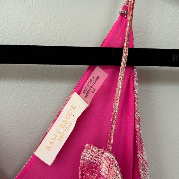 Ramy Brook Printed Alexa Metallic Knit Midi Dress - Picture 9 of 10